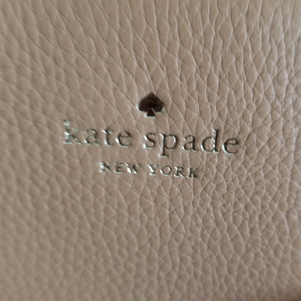 SOLD! NWT KATE SPADE ♠️ MARYAM PALMER DRIVER PEBBLED LEATHER Tiramisu/Tan - Picture 7 of 16